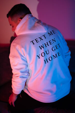 Text Me Oversized Hoodie
