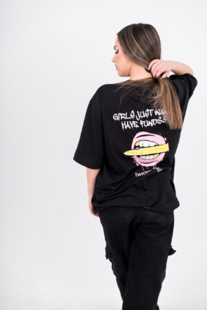 Girls just wanna have funds oversized tee