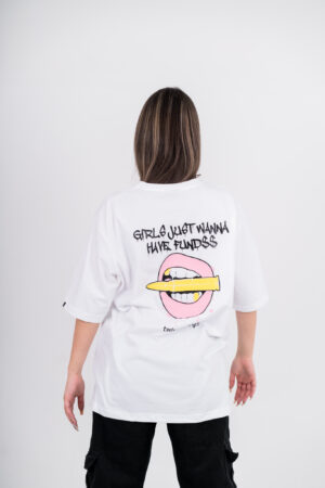 Girls just wanna have funds oversized tee