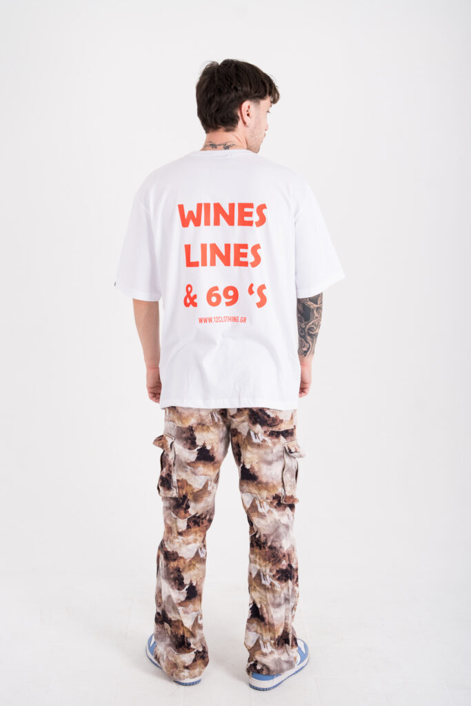 Wines Lines 69’s oversized tee