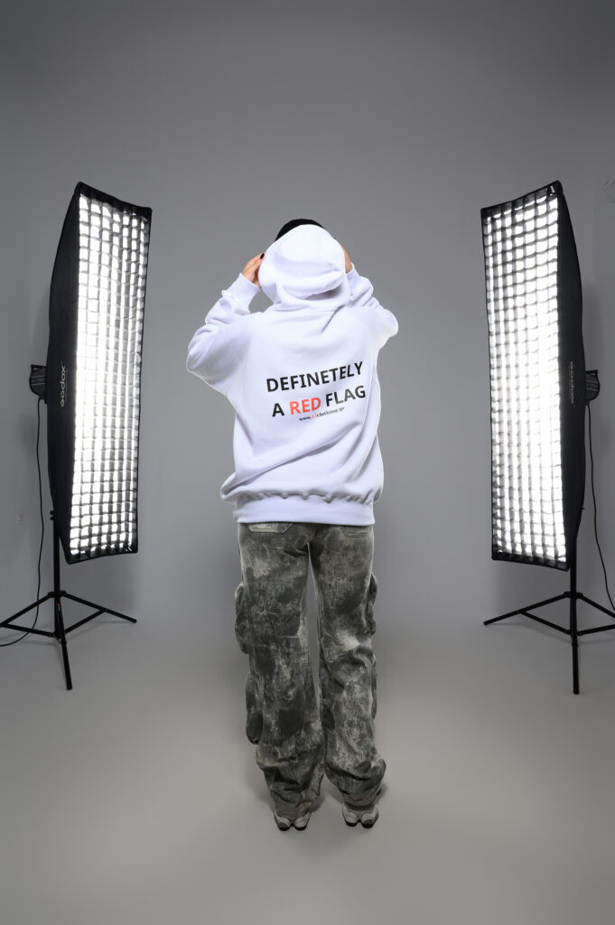 Definetely a Red flag  Oversized Hoodie