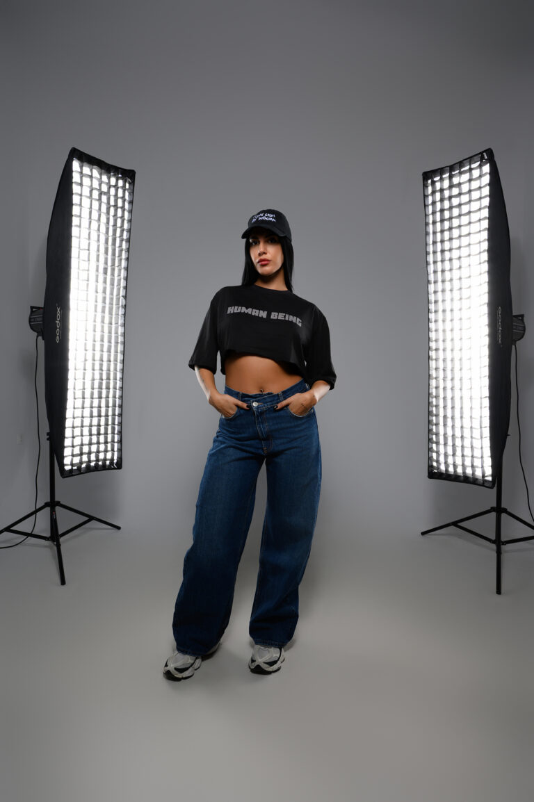 Human Being  crop top