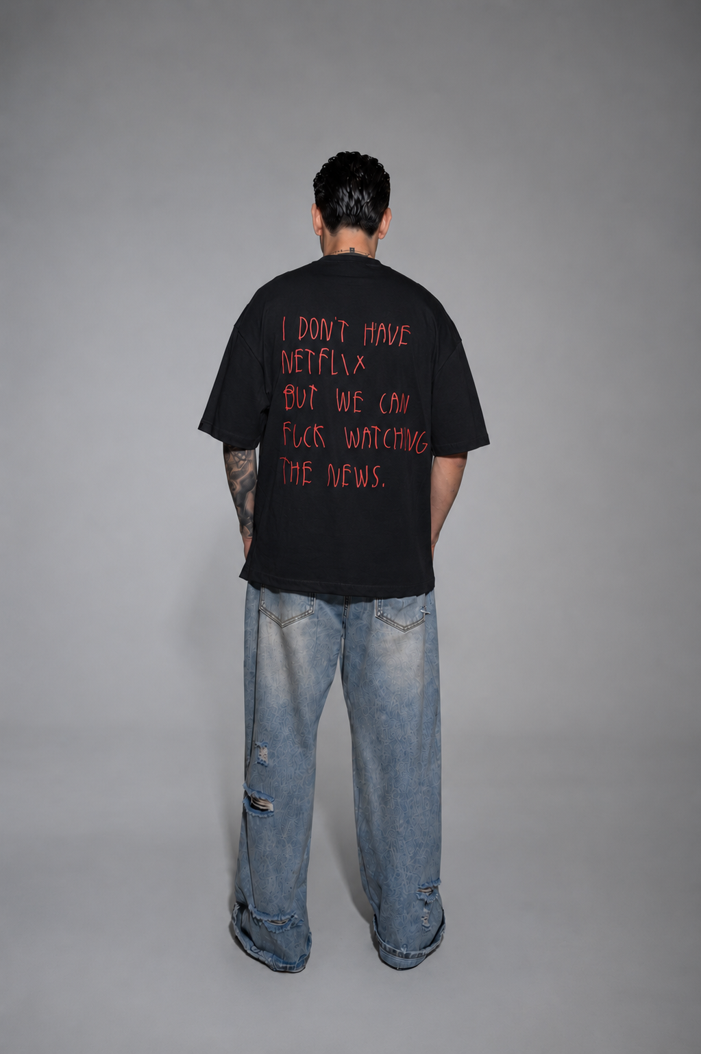 No Netflix-No Problem oversized tee - Image 3