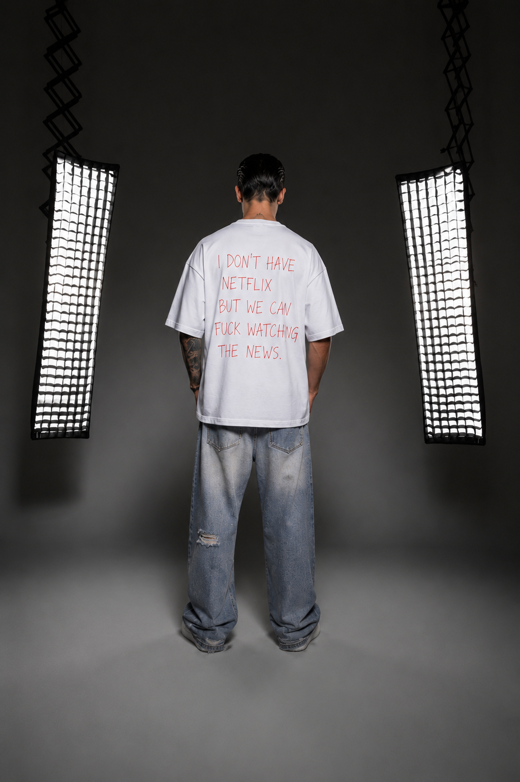 No Netflix-No Problem oversized tee - Image 4
