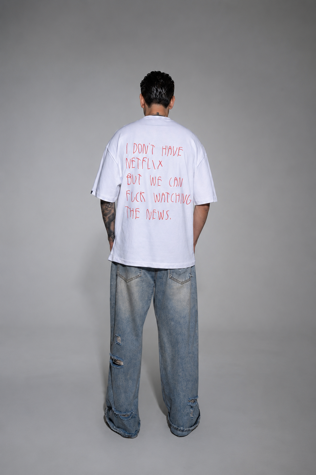 No Netflix-No Problem oversized tee - Image 2