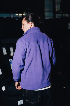 Fleece Zip-Up Oversized Jacket