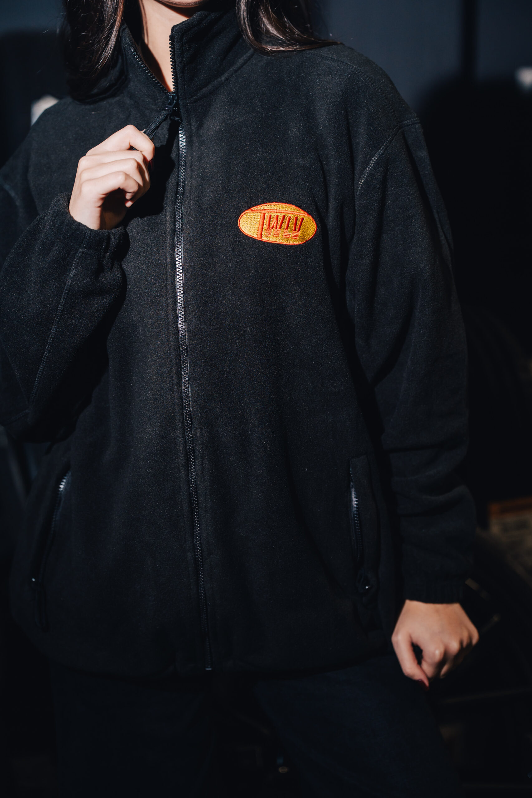 Fleece Zip-Up Oversized Jacket (w) - Image 3