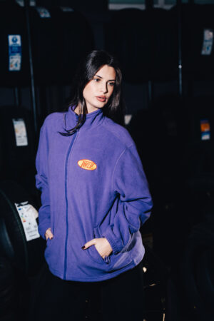Fleece Zip-Up Oversized Jacket (w)