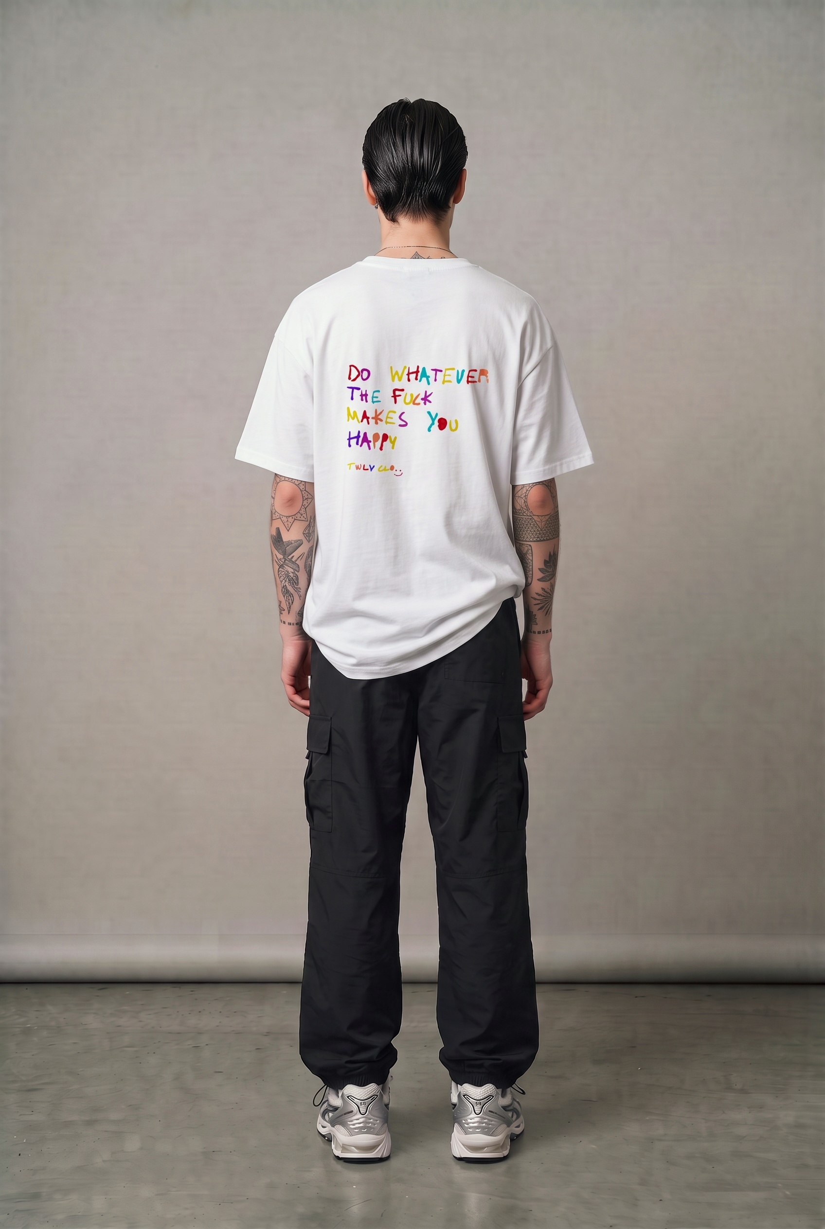 Do whatever the f$#k makes you happy oversized tee (m) - Image 1