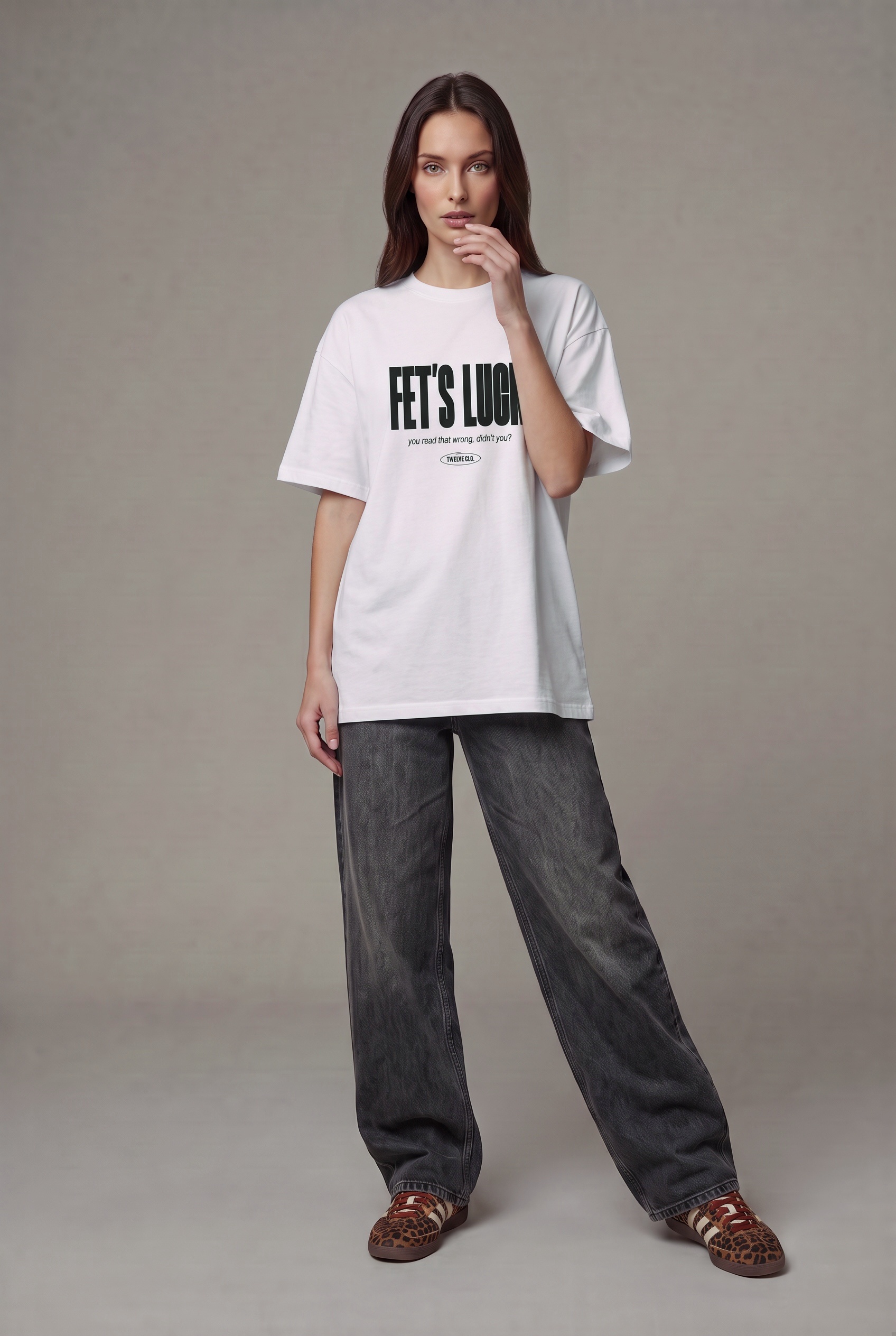 FET'S LUCK oversized tee (w) - Image 1