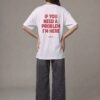 If you need a Problem I'm here oversized tee (w) - Thumbnail Image 1