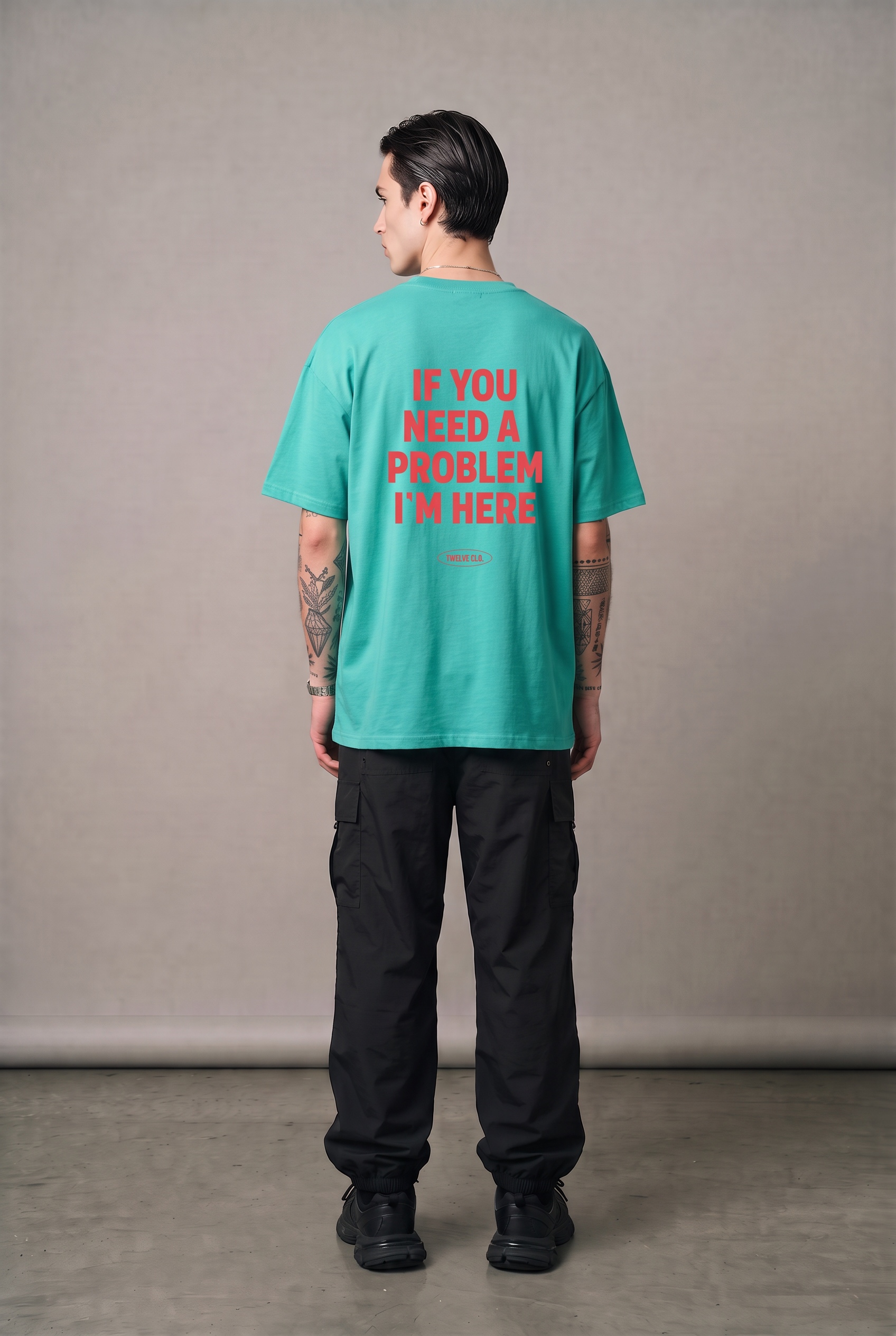 If you need a Problem i'm here oversized tee (m) - Image 2
