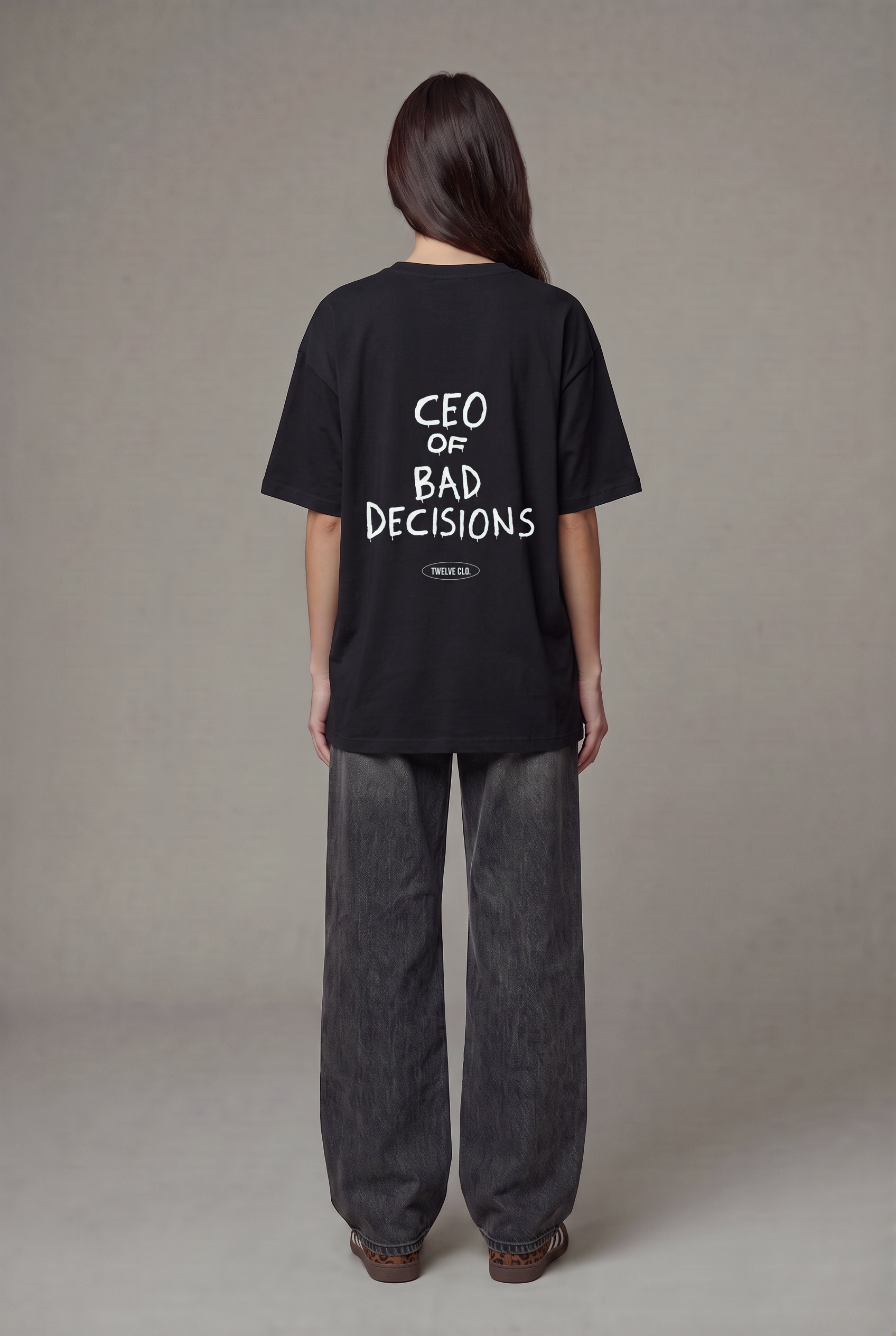 CEO of bad decisions oversized tee (w) - Image 1