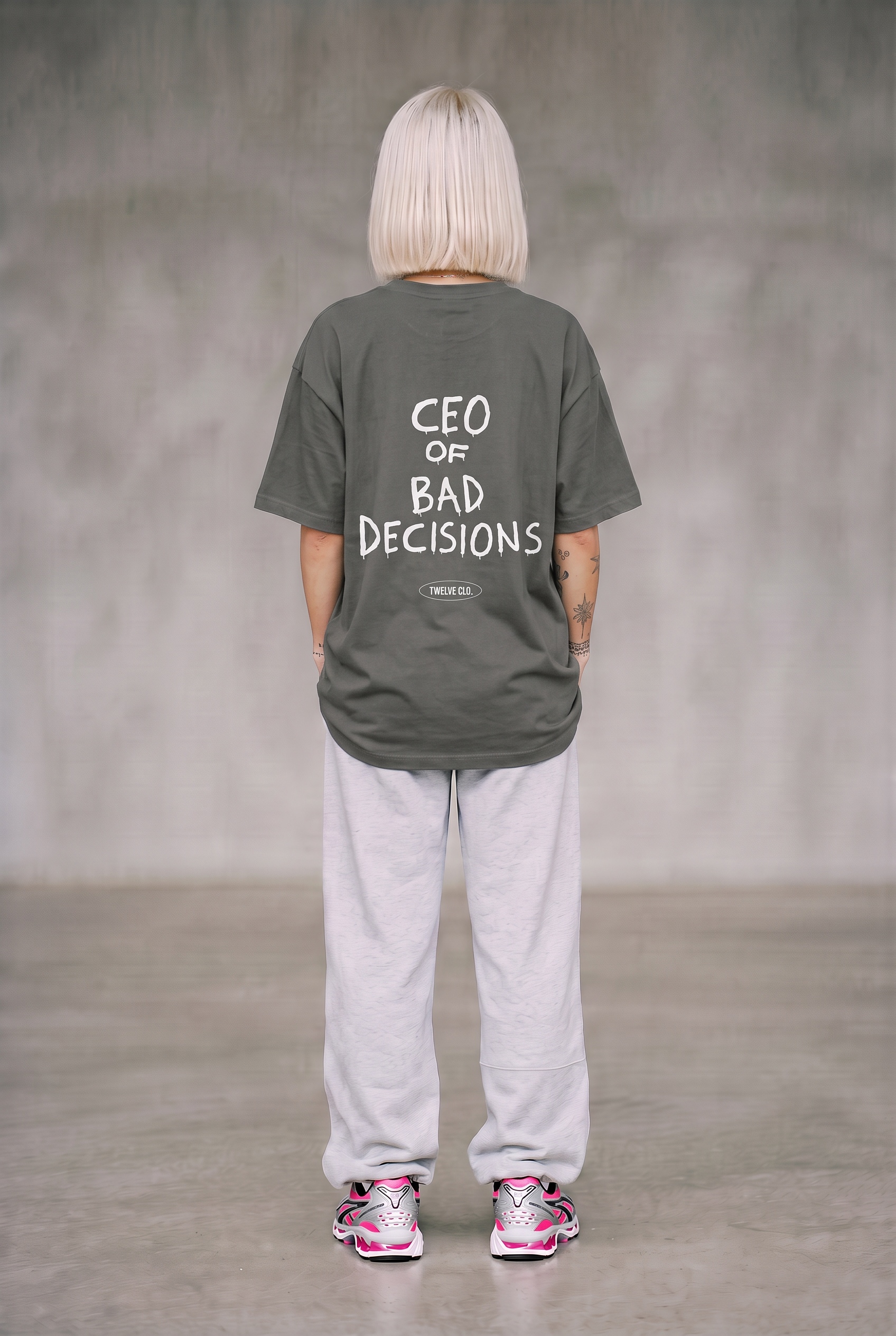 CEO of bad decisions oversized tee (w) - Image 3