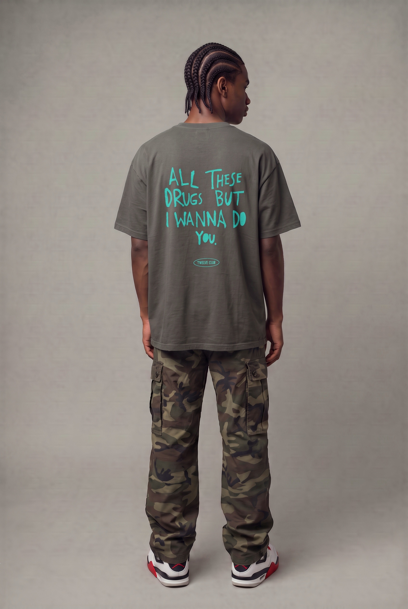 All these drugs but i wanna do you  oversized tee (m) - Image 1