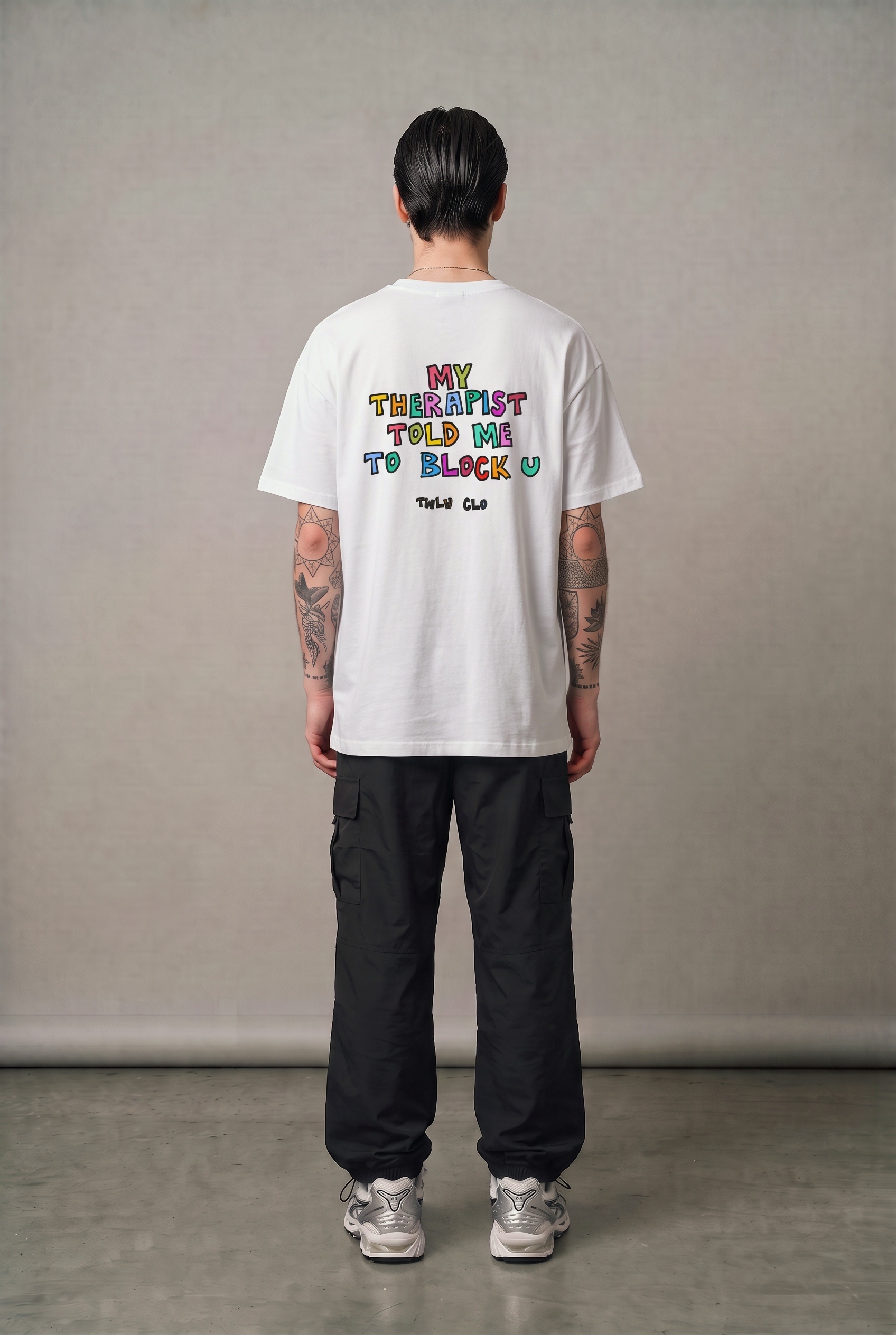 My therapist told me to block you oversized tee (m) - Image 1