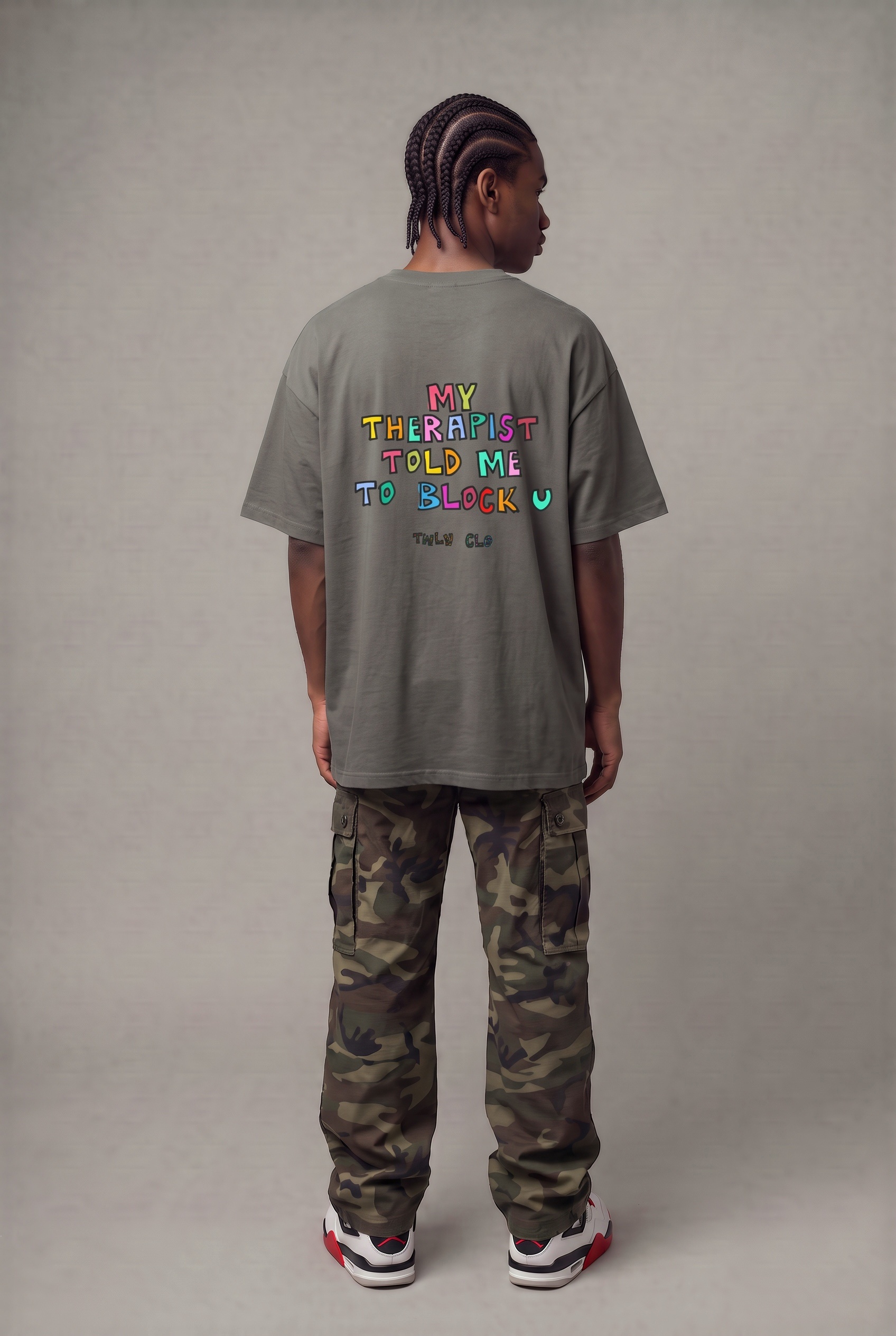 My therapist told me to block you oversized tee (m) - Image 3
