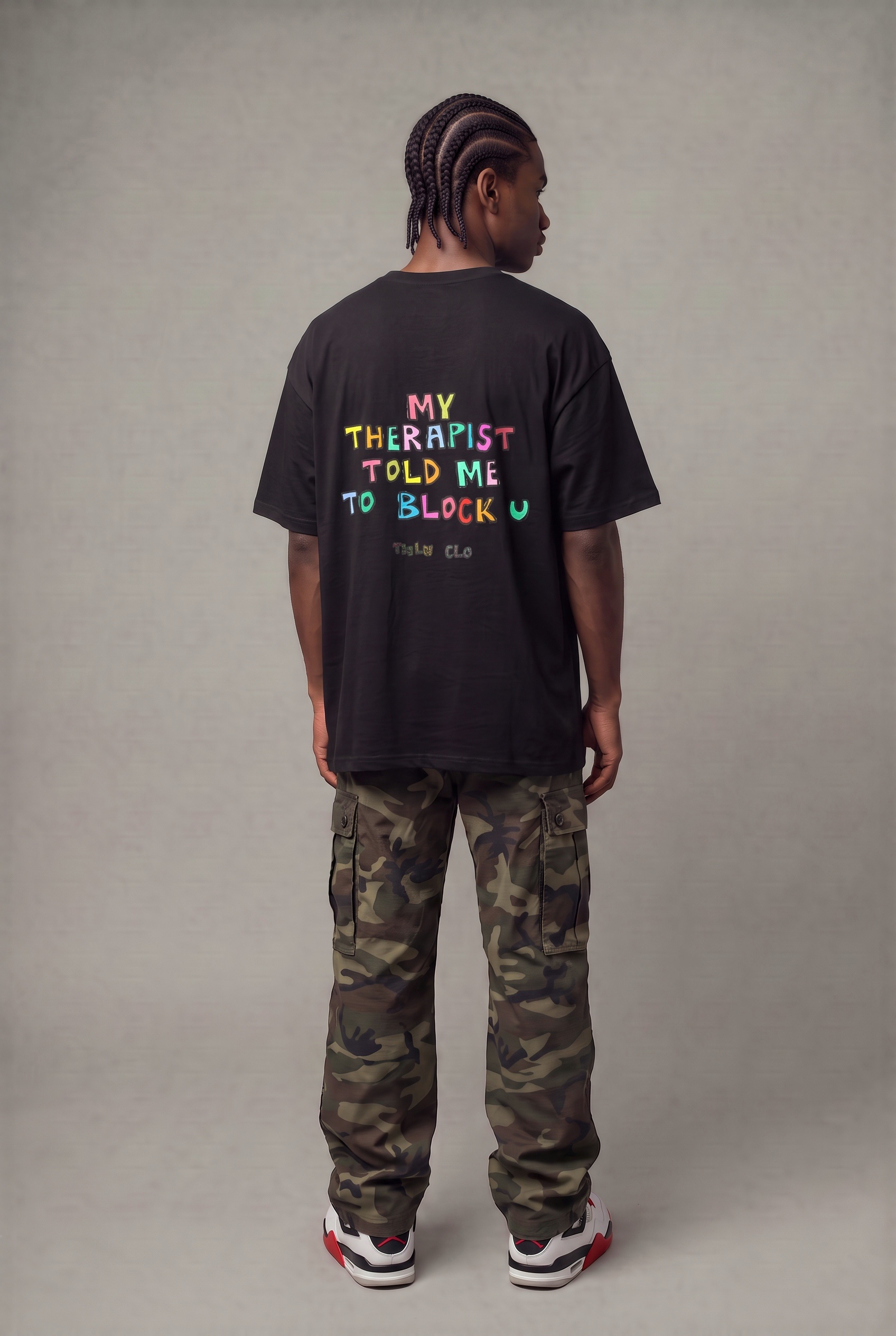 My therapist told me to block you oversized tee (m) - Image 2
