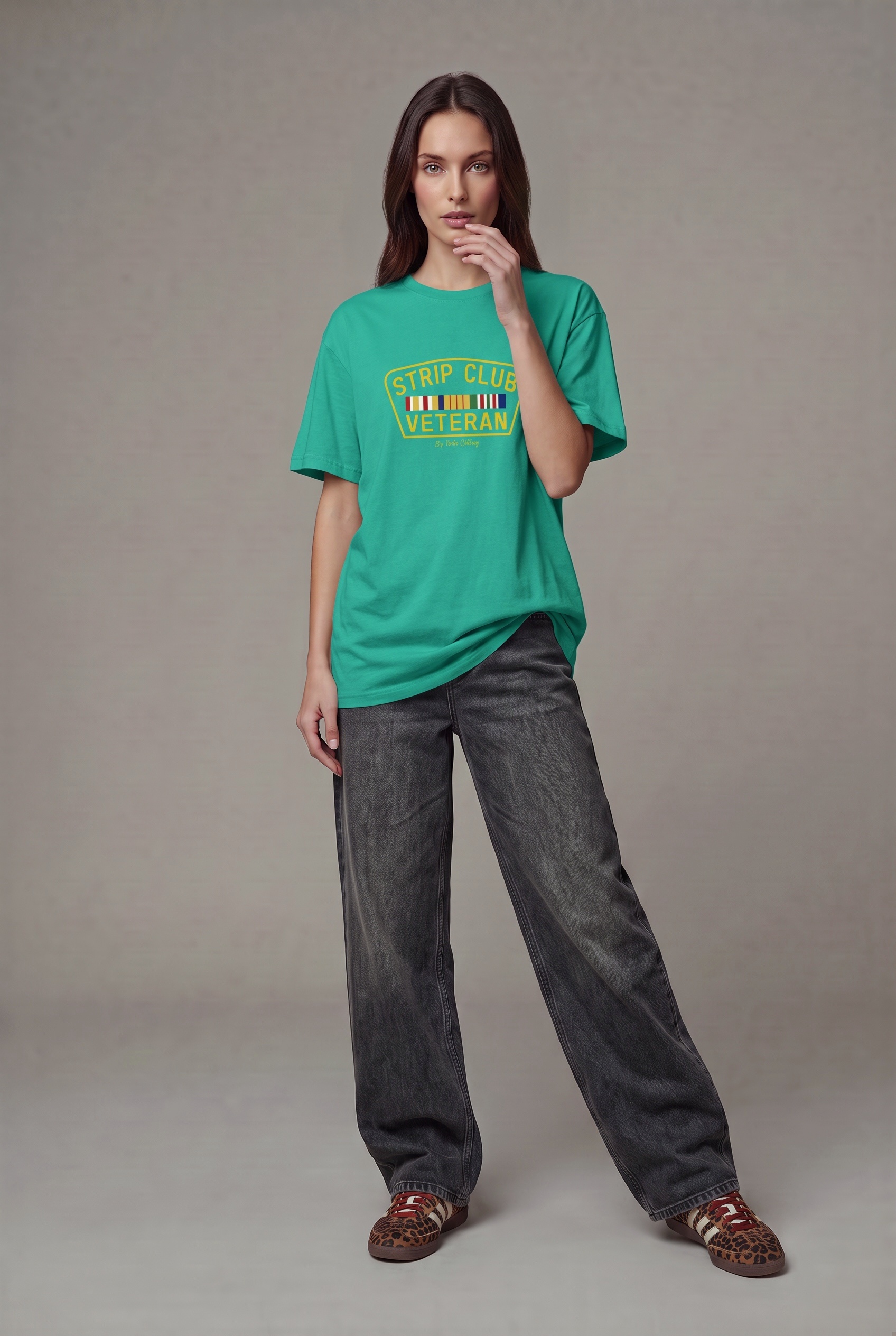 Strip club veteran oversized tee (w) - Image 3