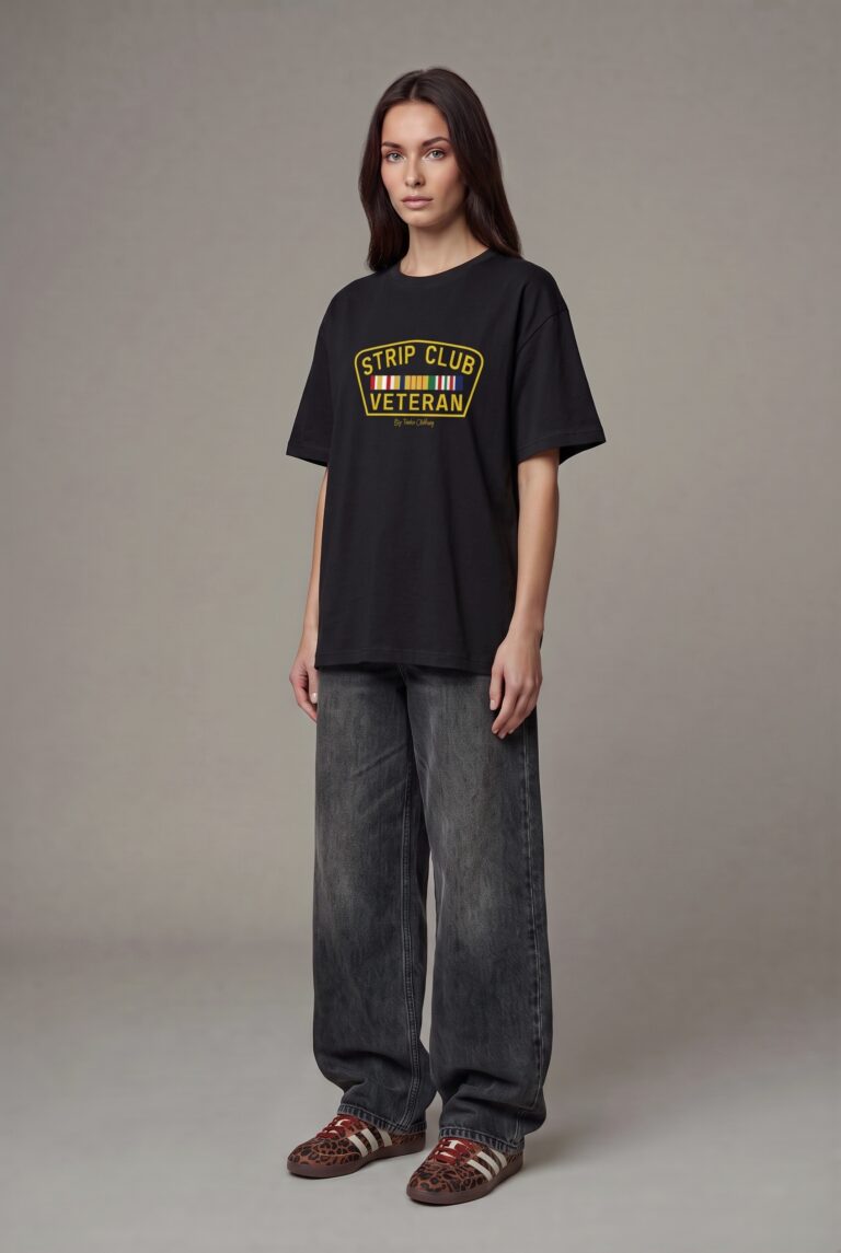 Strip club veteran oversized tee (w)