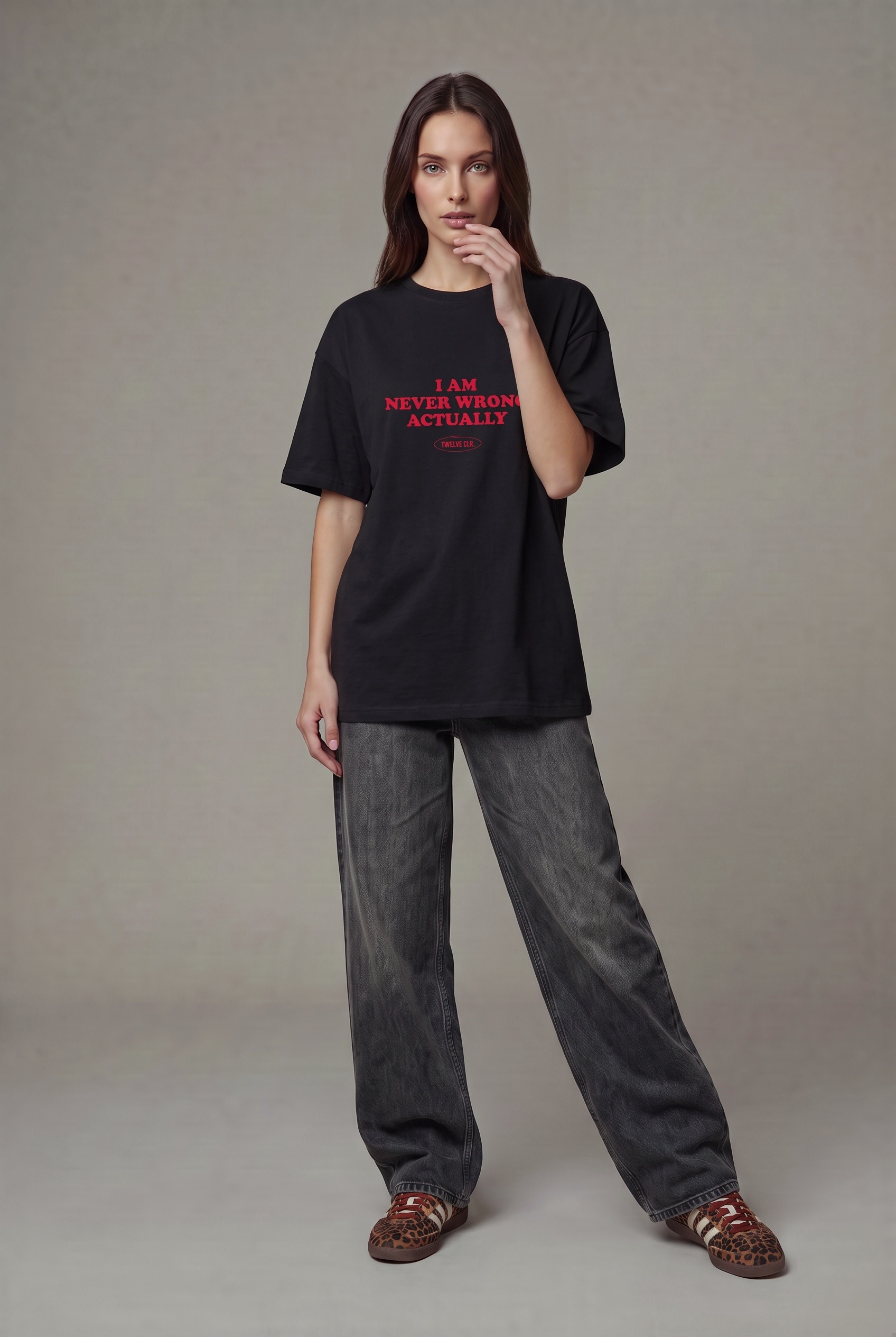 I am never wrong actually oversized tee (w) - Image 2